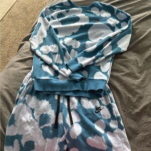 Nike Blue and White Casual Set